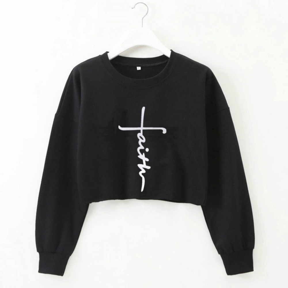 Women’s “Faith” Crop Top - Picture 2 of 2
